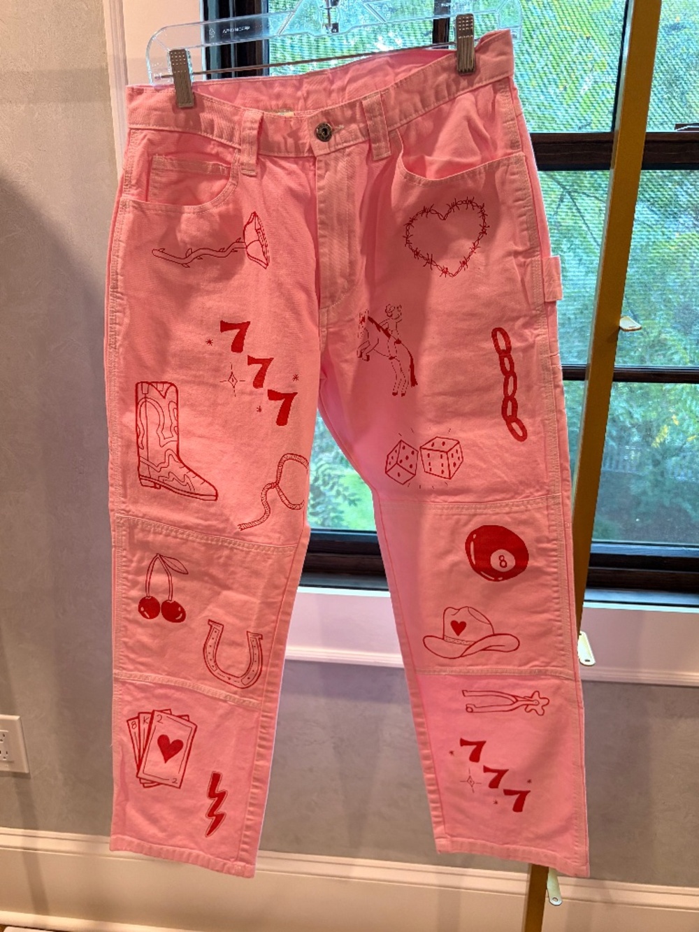Western Themed Pink Dickies